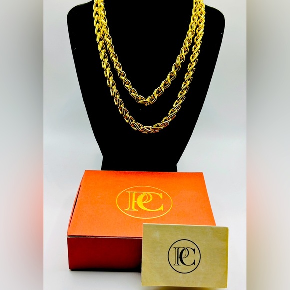 PC Contessa Pilar Crespi Jewelry - “Contessa Pilar Crespi” Golden Chain Necklace 💛 36 inches -BNWOT stamped PC